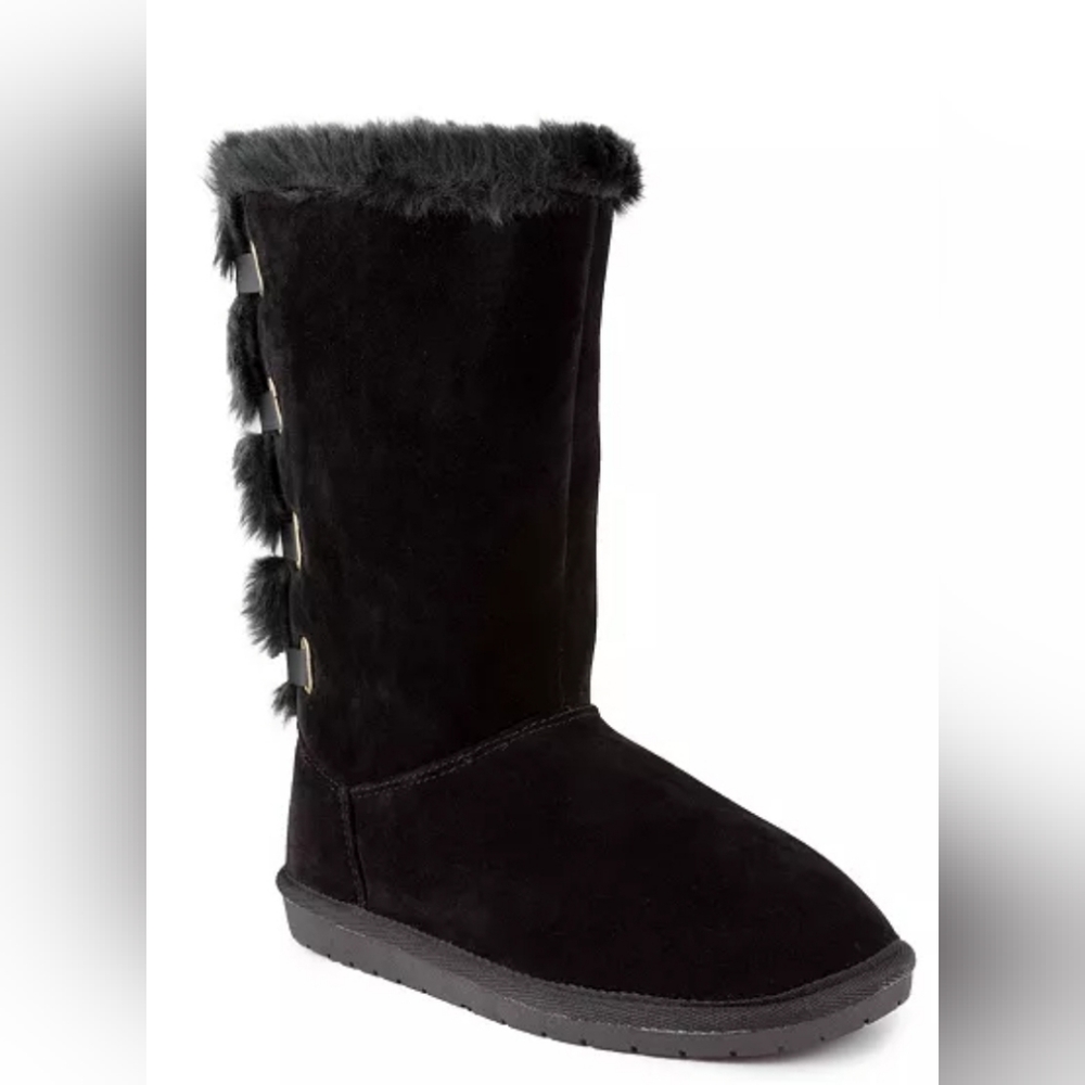 Sugar Panthea Fuzzy Winter Tall Boots NEW